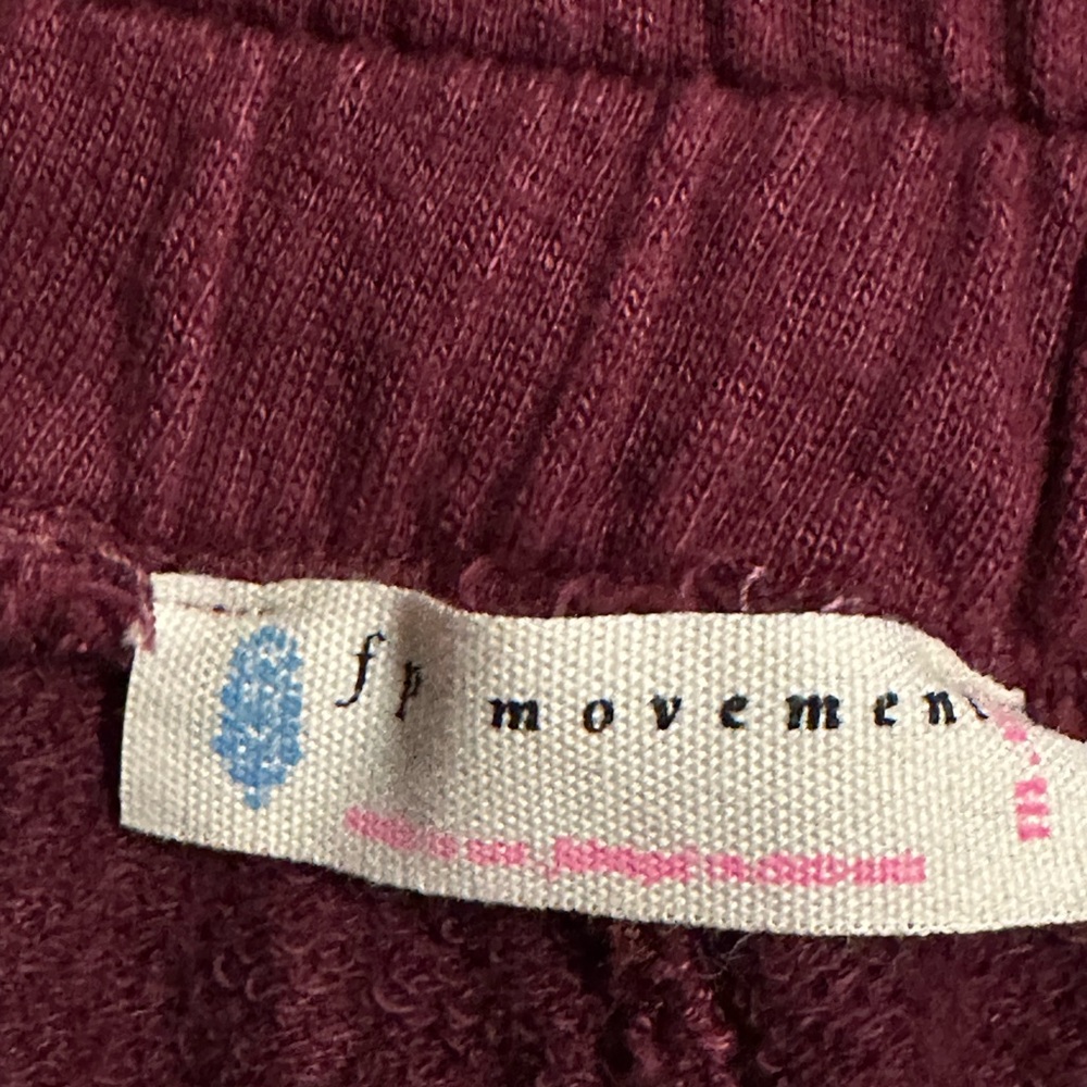 FP Movement by Free People Wide Leg Pants in Burgundy - Picture 7 of 11